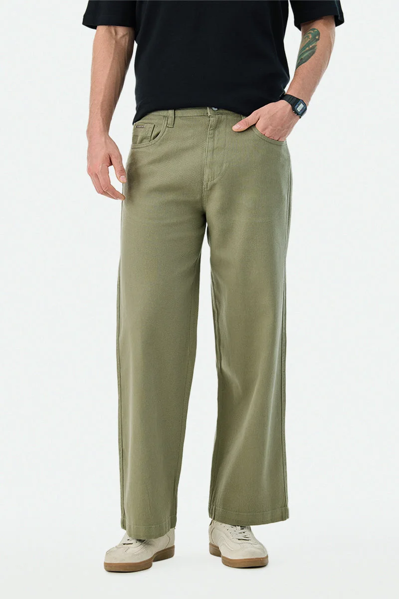 100% Cotton Relaxed Fit Trousers